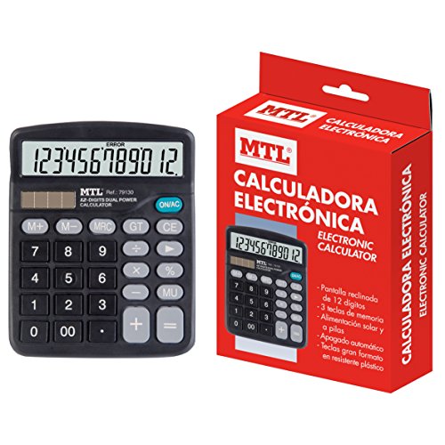 MTL 79130 – Taschenrechner, Größe M, schwarz von MTL