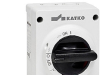 Katko Sicherheitsschalter 4P - 16A ABS Grau/Schwarz von MTO ELECTRIC A/S