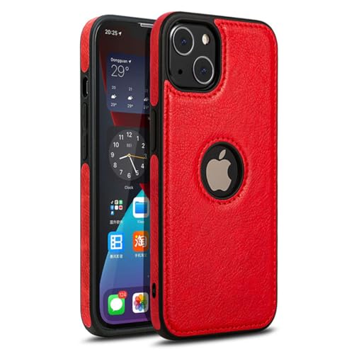 MTONY Schutzhülle aus PU-Leder für iPhone 11, 12, 13, 14, 15 Pro Max, Mini, XR, XS, X, SE, 6, 7, 8 Plus, weiches Rindsleder, stoßfeste Schutzhülle, rot, für iPhone 12Pro MAX MTONY Schutzhülle aus PU-Leder für iPhone 11, 12, 13, 14, 15 Pro Max, Mini, XR, XS, X, SE, 6, 7, 8 Plus, weiches Rindsleder, stoßfeste Schutzhülle, rot, für iPhone 12Pro MAX von MTONY