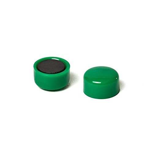Magnet Pin-Set 20 x 11 x 7 mm, Farbe: grün, Pinnwand/Kühlschrank/Whiteboard von MTS Magnete