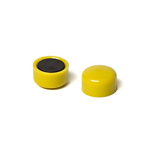 Magnetpin 20 x 11 x 7 mm, Farbe: Gelb, ideal für Pinnwand, Whiteboard von MTS Magnete