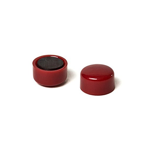 Pin-Set 20 x 11 x 7 mm, Farbe: Rot, Magnettafel, Kühlschrank, Tafel/Whiteboard von MTS Magnete
