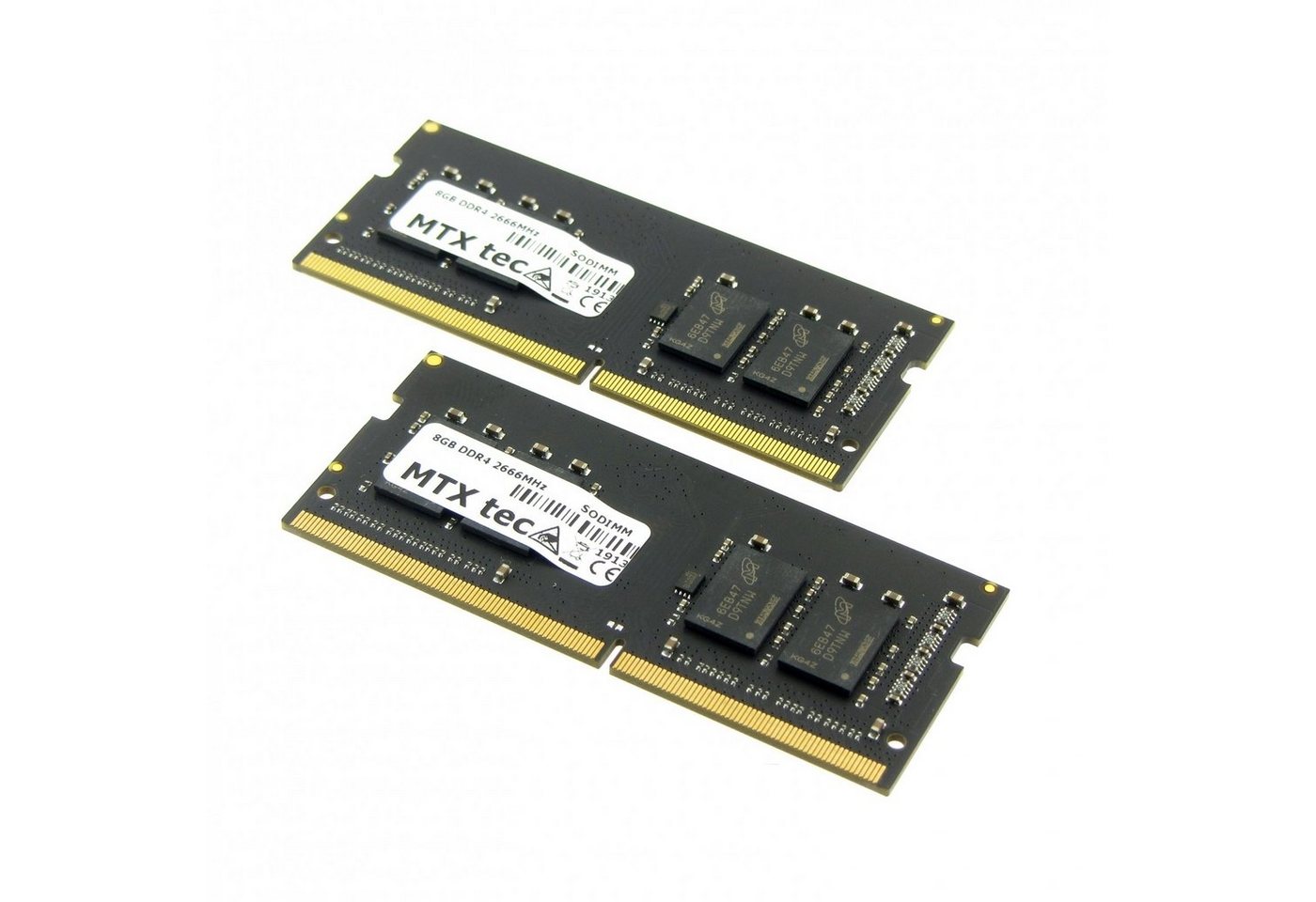 MTXtec 16GB Kit 2x 8GB Arbeitsspeicher SODIMM DDR4 PC4-2130 2666MHz 260pin Laptop-Arbeitsspeicher von MTXtec