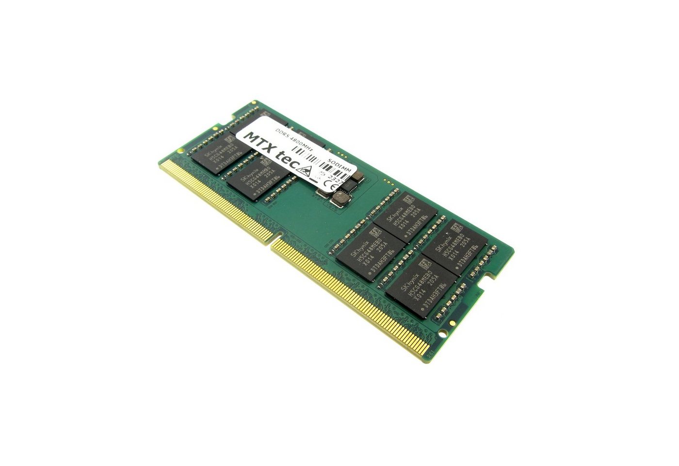 MTXtec 16GB Notebook DDR5-4800MHz PC5-38400 1Rx8 8Chip 262pin CL40 SODIMM Laptop-Arbeitsspeicher von MTXtec