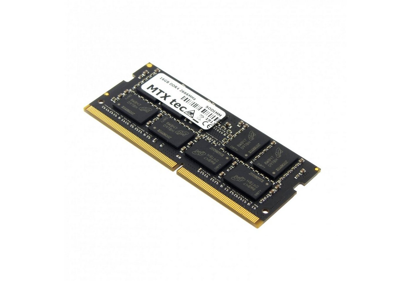 MTXtec 16GB Notebook SODIMM DDR4 PC4-21300, 2666MHz 260 pin CL19 Laptop-Arbeitsspeicher von MTXtec