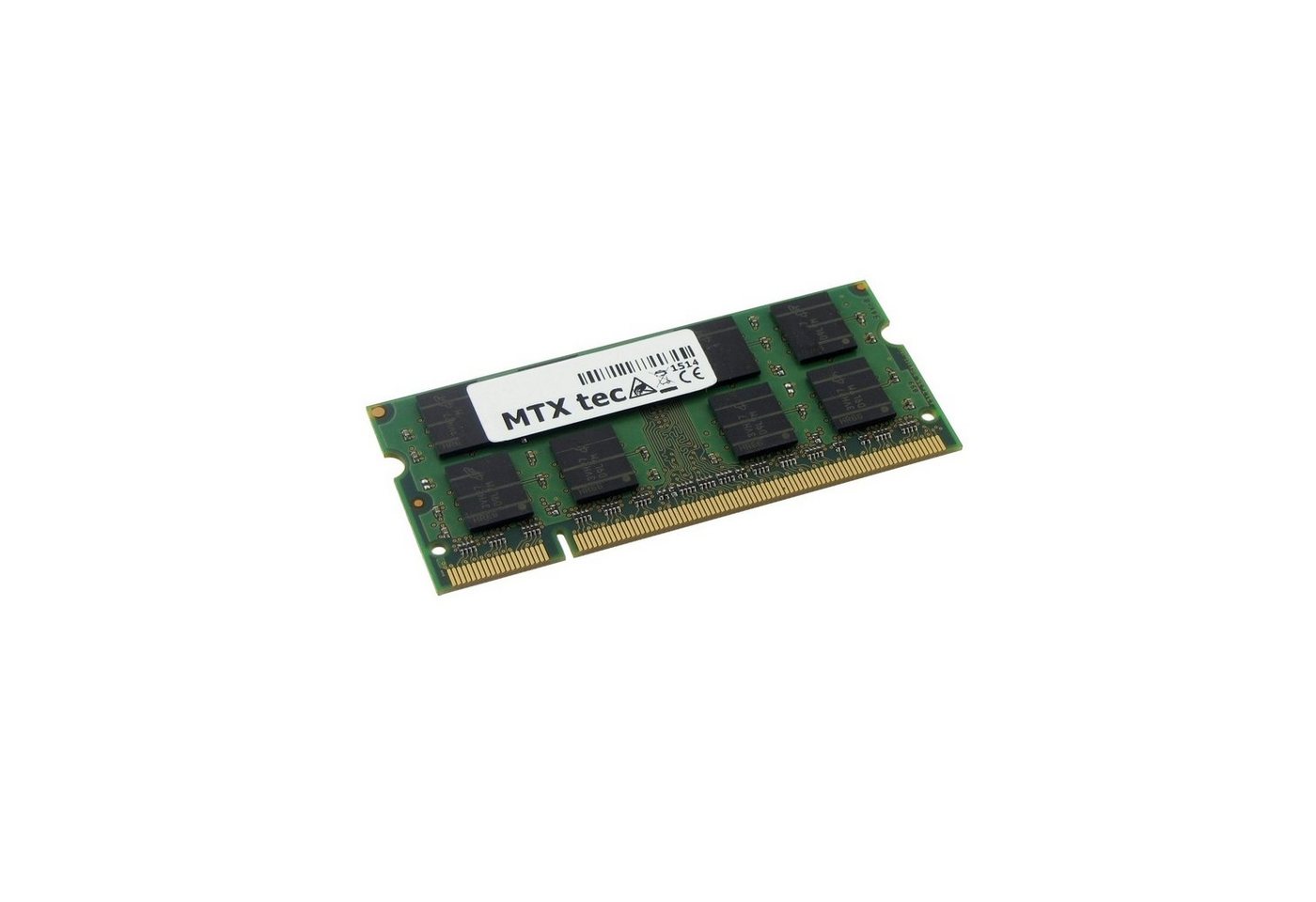 MTXtec 1GB SODIMM DDR2 PC2-5300, 667MHz, 200 Pin RAM Laptop-Arbeitsspeicher von MTXtec