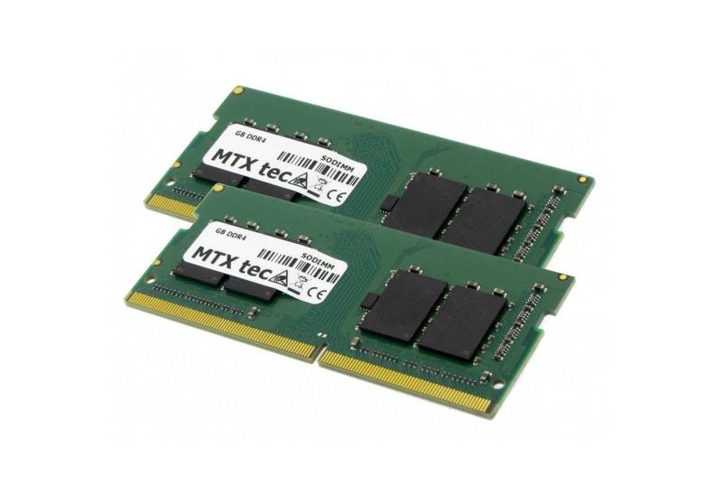 MTXtec 32GB Kit 2x16GB SODIMM DDR4 PC4-19200 2400MHz 260pin Laptop-Arbeitsspeicher von MTXtec