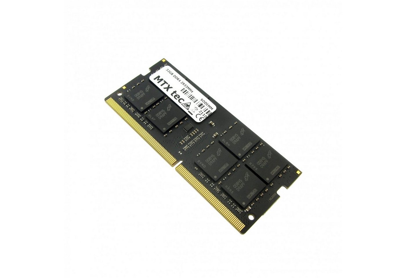 MTXtec 32GB Notebook SODIMM DDR4 PC4-23400, 2993MHz 260 pin CL21 Laptop-Arbeitsspeicher von MTXtec