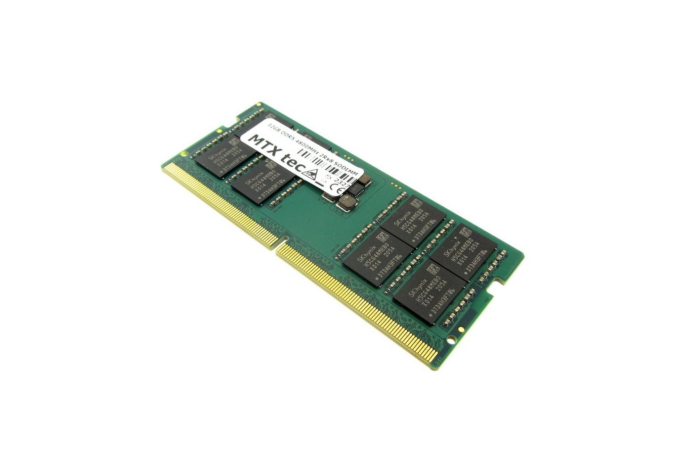 MTXtec 32GB Notebook SODIMM DDR5-4800MHz PC5-38400 2Rx8 16Chip 262pin CL40 Laptop-Arbeitsspeicher von MTXtec