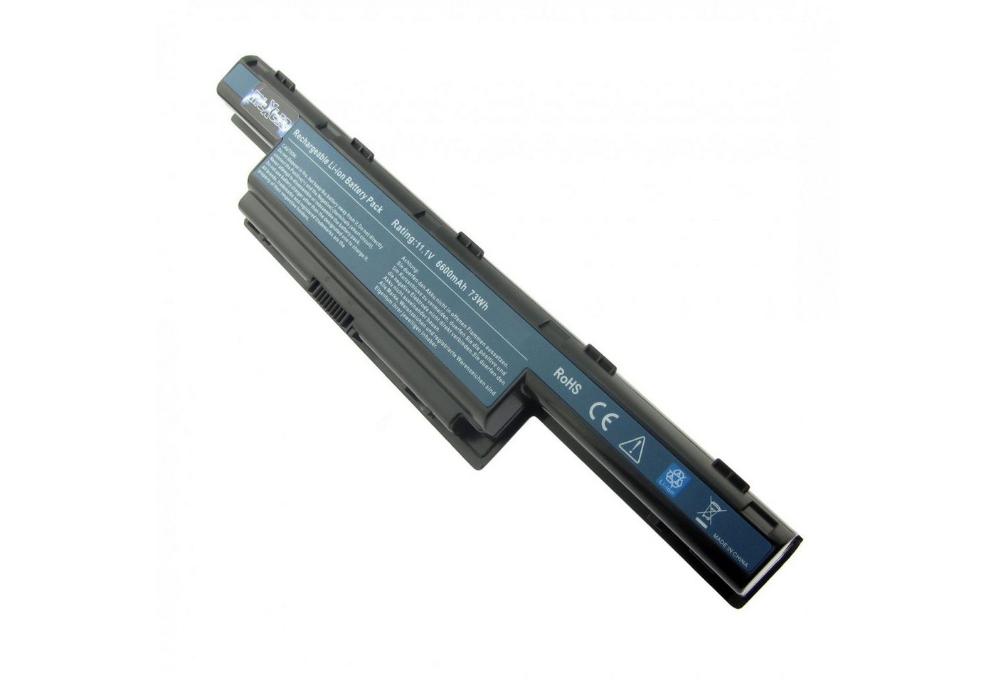 MTXtec Akku LiIon, 10.8V, 6600mAh für ACER Aspire 7741ZG Laptop-Akku, 71 Wh, 9 Zellen, Lithium-Ionen (LiIon) von MTXtec