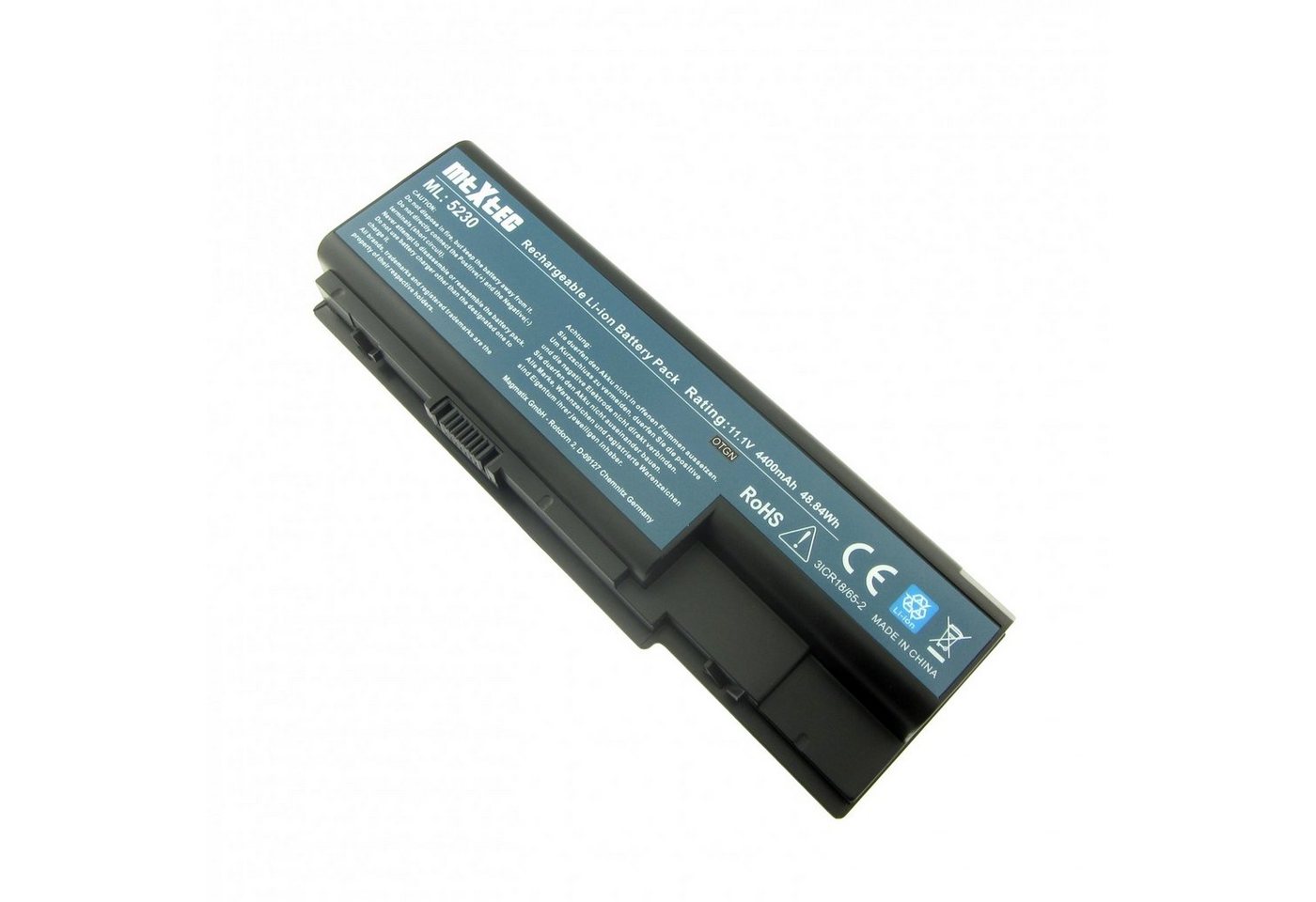 MTXtec Akku LiIon, 11.1V, 4400mAh für ACER Aspire 6935G Laptop-Akku, 48 Wh, 6 Zellen, Lithium-Ionen (LiIon) von MTXtec