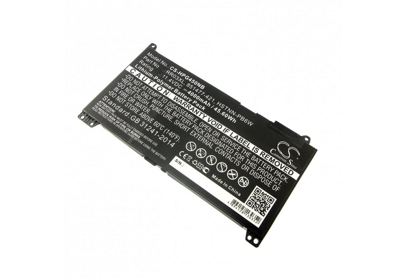 MTXtec Akku typ HP 851477-421 für ProBook 430 G4,440 G4, 450 G4, 470 G4 Laptop-Akku, 43 Wh, Zellen, Lithium-Polymer (LiPoly) von MTXtec