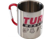 TurboWorks Metallbecher 300ml Silber TurboWorks von MTuning