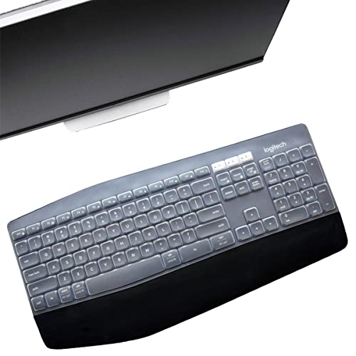 MUBUY Tastatur-Abdeckung für Logitech MK850, Logitech MK875, MK825 /Logitech MK850 MK875 MK825 Desktop-PC, Silikon, transparent von MUBUY-GOL