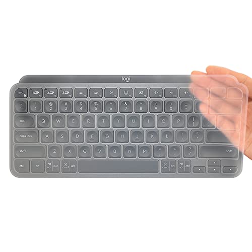 MUBUY Tastatur-Abdeckung für Logitech MX Keys Mini Minimalistische kabellose beleuchtete Tastatur, Logitech MX Keys Mini für Mac-Bluetooth-Tastatur-Zubehör – transparent von MUBUY-GOL