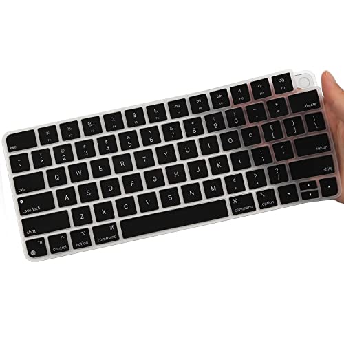 Tastaturabdeckung für 2023 2021 Apple iMac 24 Zoll Magic Keyboard M3 Chip/M1 Chip mit Touch ID, ultradünne Tastaturfolie für 2024 2023 2022 2021 iMac 24 Modell A2449 A2550 Schutzzubehör von MUBUY-GOL