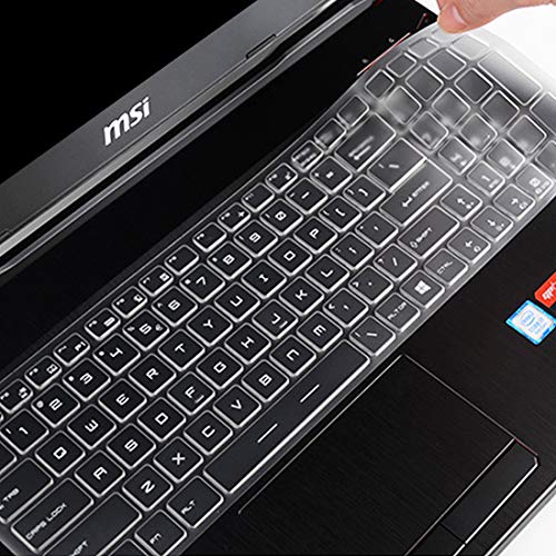 Tastaturabdeckung für MSI Raider GE77HX GE77 GE76 GE75 GE63, MSI Stealth GS76 GS75, MSI Vector/Leopard GP76 GP75, MSI Katana GF75, MSI Titan GT76, MSI Pulse GL75 GL65 15.6 17.3 MSI Gaming Tastatur von MUBUY-GOL