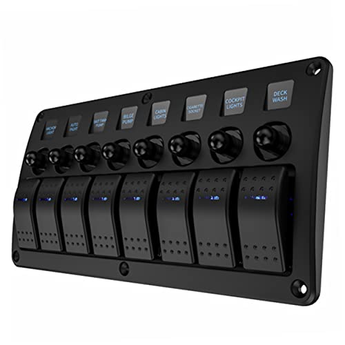 MUCKLILY 1 Satz Boots Schalter Für Automobil-panel Schalttafel Autosicherungen Plattenteile Schiffstafel Fahrzeugverkleidung Black Pc von MUCKLILY