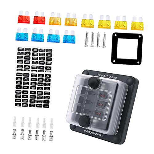 MUCKLILY 1 Satz Sicherungskasten Batterieklemmeverteilungsblock PKW-LKW Leistung Automobil Marine-Sicherungsblock groß auto sicherungssatz Mini-Sicherungsblock pp Black MUCKLILY 1 Satz Sicherungskasten Batterieklemmeverteilungsblock PKW-LKW Leistung Automobil Marine-Sicherungsblock groß auto sicherungssatz Mini-Sicherungsblock pp Black von MUCKLILY