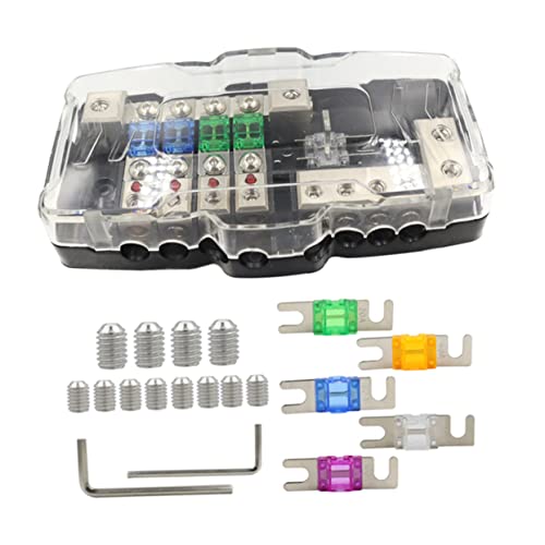 MUCKLILY 1 Set Sicherungsklemme Sicherungshalter Batteriesicherung Organizer Verschmolzener Verteilungsblock Automotive Marine Sicherungsblock Auto Sicherungsblock Zinklegierung MUCKLILY 1 Set Sicherungsklemme Sicherungshalter Batteriesicherung Organizer Verschmolzener Verteilungsblock Automotive Marine Sicherungsblock Auto Sicherungsblock Zinklegierung von MUCKLILY