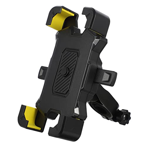 MUCKLILY 1 Stück Telefonständer Halter Verstellbarer Ständer Motorcycle Phone Mount Bike Phone Holder Bike Mobile Phone Holder Motorrad Telefon unterstützung erstklassige abs Yellow von MUCKLILY