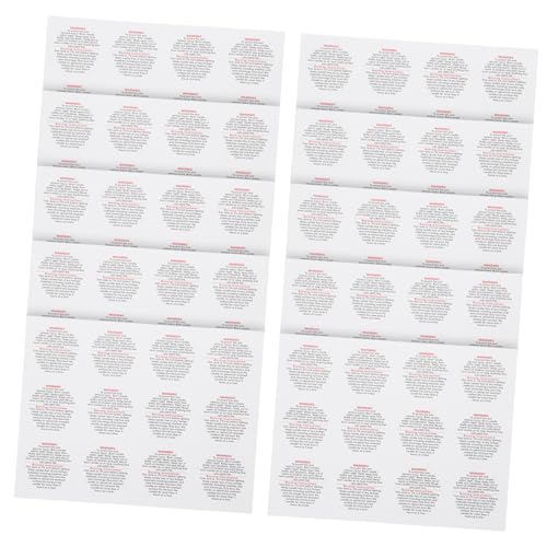 MUCKLILY 10 Blatt Warnschild Für Hohe Temperaturen Dochtaufkleber Kerzentransferaufkleber Ostern Kerzenwissenschaft Vinyl-aufkleber Kerzenverpackung Aufkleber Aus Beschichtetem Papier von MUCKLILY