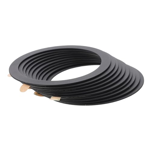 MUCKLILY 10 Stück Handyzubehör Magnetaufkleber Magnet Autotelefonhalter Doppelseitiger Magnetischer Telefonringhalter Magnetischer Telefonhalter Auto Magnetring 430 Edelstahl Schwarz von MUCKLILY