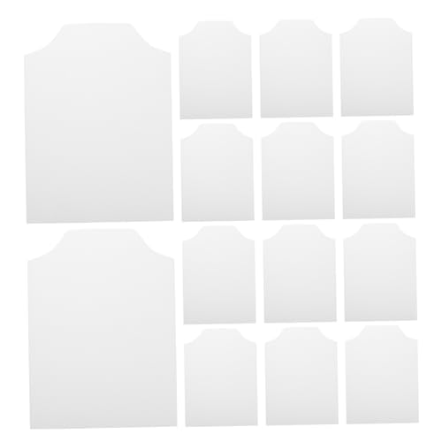 MUCKLILY 100 Stück Verpackungskarton für Kleidungsstücke Platine einlegen DIY Craft -Organisatoren selbstgemachter Karton Hemdenform aus Pappe Kraftwellpappe Papier Weiß MUCKLILY 100 Stück Verpackungskarton für Kleidungsstücke Platine einlegen DIY Craft -Organisatoren selbstgemachter Karton Hemdenform aus Pappe Kraftwellpappe Papier Weiß von MUCKLILY