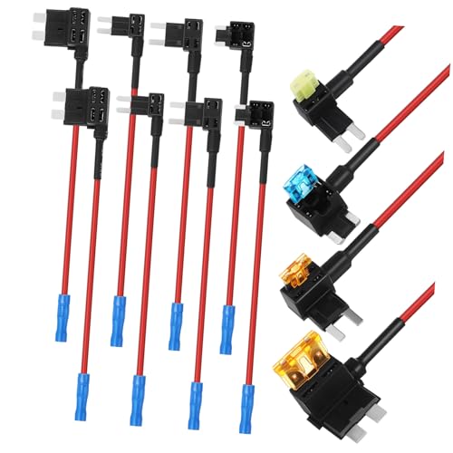 MUCKLILY 12 Stück Elektrosatz Inline-sicherungshalter Mini-sicherungshahn Sicherungsabzweigdraht Sicherungshahn Low Profile Mini Elektrische Teile Für Kraftfahrzeuge Plastik von MUCKLILY