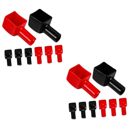 MUCKLILY 2 Sätze Batterie Stapelkopf Abdeckungsbolzen Positiver Unterlegscheibe Verlängerung Negativer Auto Marinebatterie Wohnmobil Batterieabdeckung 6 Stück * 2 MUCKLILY 2 Sätze Batterie Stapelkopf Abdeckungsbolzen Positiver Unterlegscheibe Verlängerung Negativer Auto Marinebatterie Wohnmobil Batterieabdeckung 6 Stück * 2 von MUCKLILY