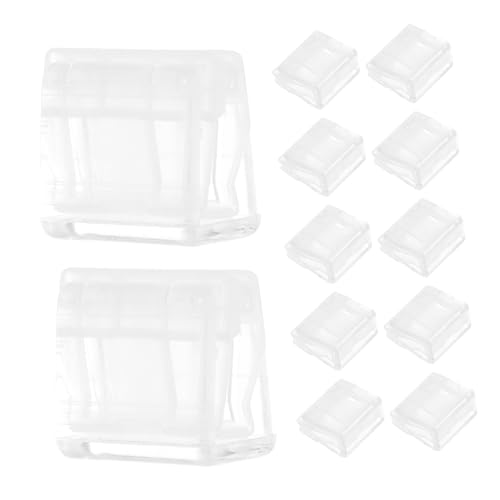 MUCKLILY 20 Stück Aktenordner Papierklammern einzelne Eckklammern Jumbo-Büroklammer riesige Büroklammer Bleistiftklammern aus Kunststoff Papierclip Clips Plastik Transparent von MUCKLILY
