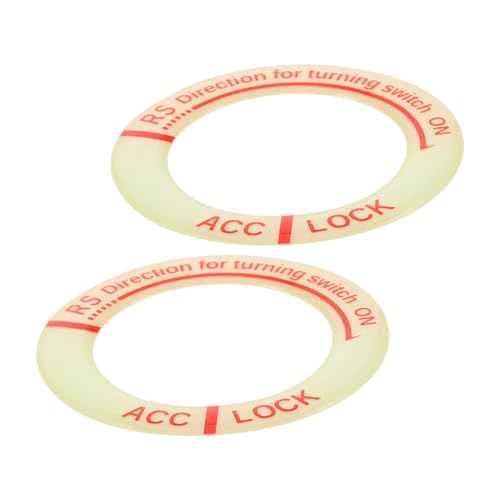 MUCKLILY 2pcs Leuchtet Im Dunklen Motorrad -zündschalter Trimmabdeckungsabdeckungen Der Kfz -zündschaltschalter Tastenring Deckt Leuchtende Zündschlüssel -trimmringe Ab von MUCKLILY