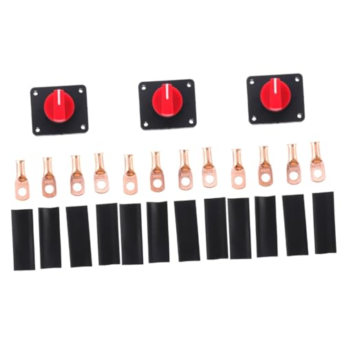 MUCKLILY 3 Sätze Hochstrombatterieschalter Automatischer Batterietrennschalter Bootsbatterie Abklemmen Isolator 300a Batteriestrom Abs MUCKLILY 3 Sätze Hochstrombatterieschalter Automatischer Batterietrennschalter Bootsbatterie Abklemmen Isolator 300a Batteriestrom Abs von MUCKLILY