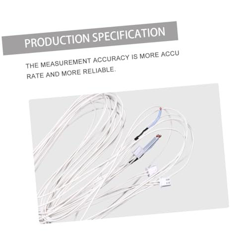 MUCKLILY 3 Stück 3950 3950 100k-Thermistor Band Extruder Thermistor Hot-End-Thermistor Hot-End-Temperatursensor Thermistorsensor NTC-Thermistor Thermistor für Heizblock Weiß von MUCKLILY