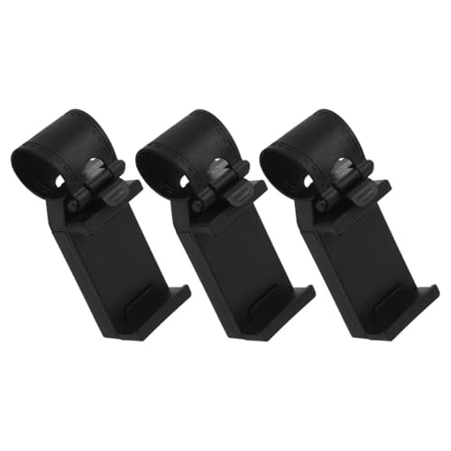 MUCKLILY 3 Stück Halterung für Autotelefon Handy Halterung fürs Auto lenkradhalter Auto Handyhalter handyhalterung praktisch Telefon Autohalterung Auto Telefon Halterung Plastik Black von MUCKLILY