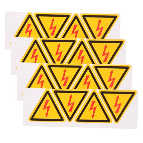MUCKLILY 4 Stück Aufkleber mit Warnung vor Stromschlägen Vinyl selbst Warnsignale Reflektierende Aufkleber Du hochspannung Warnaufkleber Elektrozaun Zeichen elektrische Etiketten MUCKLILY 4 Stück Aufkleber mit Warnung vor Stromschlägen Vinyl selbst Warnsignale Reflektierende Aufkleber Du hochspannung Warnaufkleber Elektrozaun Zeichen elektrische Etiketten von MUCKLILY