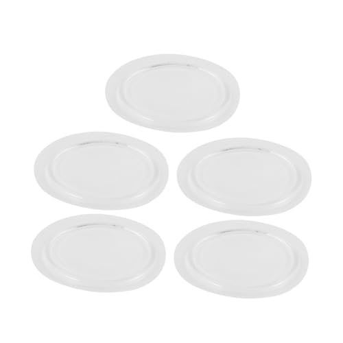 MUCKLILY 5 Stück rutschfeste Matte rutschfeste Automatte Anti-rutsch-Matte Für Das Armaturenbrett Anti-rutsch-armaturenbrett-pad Silikonpolster Klebriges Armaturenbrett Gummimatte Weiß Pu von MUCKLILY