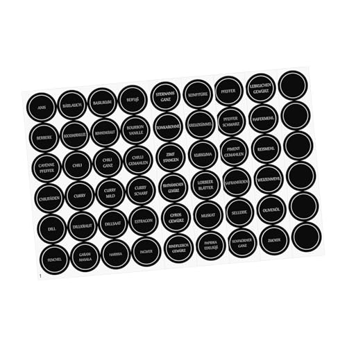 MUCKLILY 6 Blätter Geschmacksaufkleber Küchenetiketten Runde Gewürzetiketten Gewürzaufkleber Etiketten Für Gewürzdosen Rund Behälteretiketten Etiketten Für Gewürze Black MUCKLILY 6 Blätter Geschmacksaufkleber Küchenetiketten Runde Gewürzetiketten Gewürzaufkleber Etiketten Für Gewürzdosen Rund Behälteretiketten Etiketten Für Gewürze Black von MUCKLILY