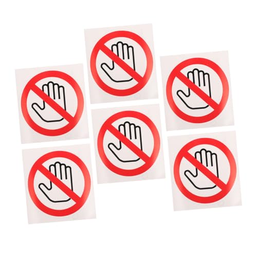 MUCKLILY 6 Stück Aufkleber Für Warnschilder Gerät Berührt Keine Aufkleber Sicherheitswarnschild-aufkleber Aufkleber Bitte Nicht Berühren Achtung Gefahrenaufkleber Selbstklebendes Vinyl MUCKLILY 6 Stück Aufkleber Für Warnschilder Gerät Berührt Keine Aufkleber Sicherheitswarnschild-aufkleber Aufkleber Bitte Nicht Berühren Achtung Gefahrenaufkleber Selbstklebendes Vinyl von MUCKLILY