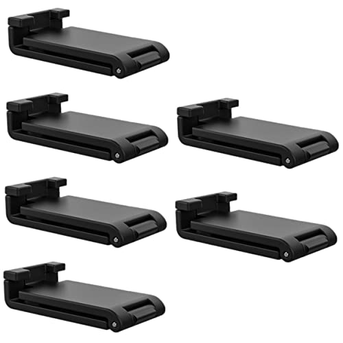 MUCKLILY 6 Stück Kopfhörer-Aufhänger Kopfhörerständer Halter für Schreibtisch Steigleitung Stand Gamecontroller-Aufbewahrungsständer Gamecontroller-Ständer Plastik Black MUCKLILY 6 Stück Kopfhörer-Aufhänger Kopfhörerständer Halter für Schreibtisch Steigleitung Stand Gamecontroller-Aufbewahrungsständer Gamecontroller-Ständer Plastik Black von MUCKLILY