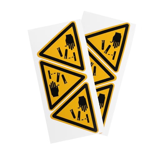 MUCKLILY 6 Stück Sicherheitswarnschilder aufkleber danger safebed security sticker reflektierend Schutz Etiketten Zeichen Maschinenwarnschild Warnschild zur selbstklebendes Vinyl MUCKLILY 6 Stück Sicherheitswarnschilder aufkleber danger safebed security sticker reflektierend Schutz Etiketten Zeichen Maschinenwarnschild Warnschild zur selbstklebendes Vinyl von MUCKLILY