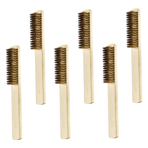 MUCKLILY 6 Stück Stahlbürstenpolierwerkzeug Drahtborste weiche Drahtbürste handhaben feine Drahtbürste Handdrahtbürste Grill Metalldrahtbürste kleine Drahtbürsten Holz Khaki MUCKLILY 6 Stück Stahlbürstenpolierwerkzeug Drahtborste weiche Drahtbürste handhaben feine Drahtbürste Handdrahtbürste Grill Metalldrahtbürste kleine Drahtbürsten Holz Khaki von MUCKLILY