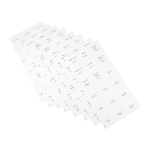MUCKLILY 8 Blatt Geschmacksgeschriebenes Etikett Aufkleber für Gewürzgläser Etiketten für Gewürzaufkleber Aufkleber für Glasetiketten Etiketten für Einmachgläser Weiß MUCKLILY 8 Blatt Geschmacksgeschriebenes Etikett Aufkleber für Gewürzgläser Etiketten für Gewürzaufkleber Aufkleber für Glasetiketten Etiketten für Einmachgläser Weiß von MUCKLILY