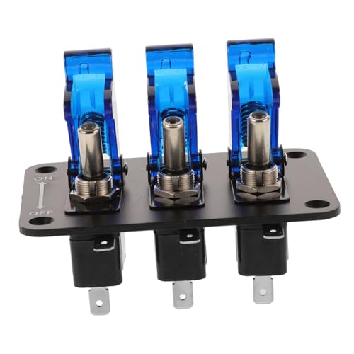 MUCKLILY Auto-knopfschalter Kippschalter Für Boote Wippschalter Mit 3 Positionen Lichtschalter Umschalten Kippschalter Mit 3 Positionen Ein-aus-schalter 12v 3-wege-kippschalter Pa von MUCKLILY