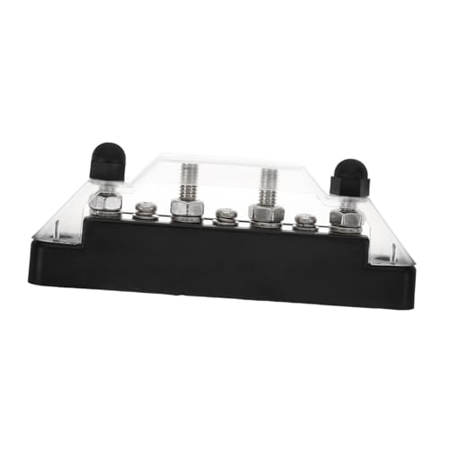 MUCKLILY Wohnmobilzubehör Autos Sammelschiene Auto Stromverteilerblock positive Sammelschiene Wohnung anschlussdose autozubehör Ersatzteile für Wohnmobile Marine-Verteilerblock Kupfer Black von MUCKLILY