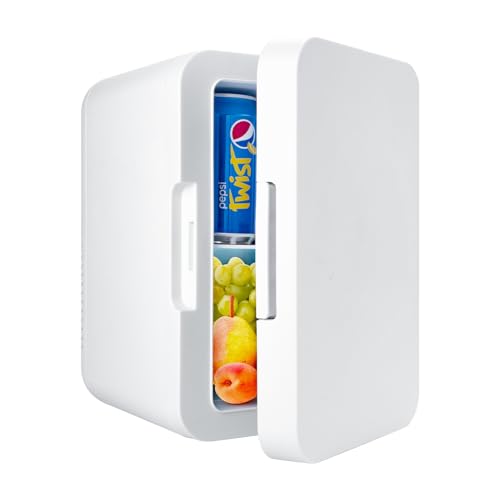 MUCOOS 2in1 Mini Kühlschrank, 8 Liter kühlschrank Klein, Mini Kühlbox 220V AC/12V DC, Kühl/Heizfunktion, Kosmetik Kühlschrank, Auto Kühlschrank, Geeignet für Zimmer, Auto, Außenbereich (Weiß) MUCOOS 2in1 Mini Kühlschrank, 8 Liter kühlschrank Klein, Mini Kühlbox 220V AC/12V DC, Kühl/Heizfunktion, Kosmetik Kühlschrank, Auto Kühlschrank, Geeignet für Zimmer, Auto, Außenbereich (Weiß) von MUCOOS