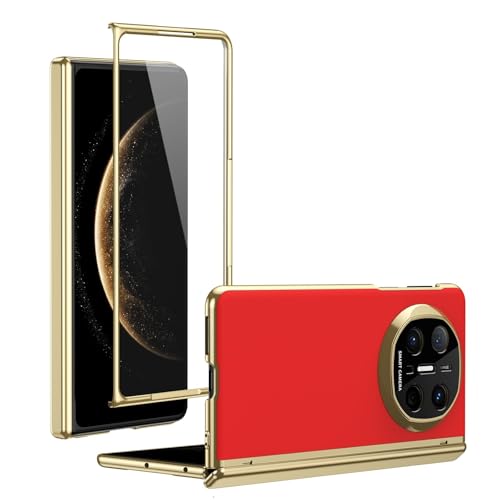 MUDASANQI Schlanke Schutzhülle, kompatibel mit Huawei Mate X6, mit Displayschutzfolie, Scharnier, beschichtet, Fallschutz, kratzfest und stoßdämpfend, mattiert, Rot MUDASANQI Schlanke Schutzhülle, kompatibel mit Huawei Mate X6, mit Displayschutzfolie, Scharnier, beschichtet, Fallschutz, kratzfest und stoßdämpfend, mattiert, Rot von MUDASANQI