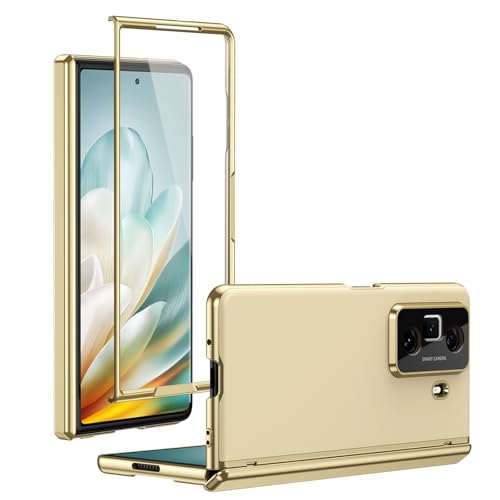 MUDASANQI Schlanke Schutzhülle für Honor Magic VS3, mit Displayschutzfolie, Scharnier, beschichtet, Fallschutz, kratzfest und stoßdämpfend, mattiert, goldfarben MUDASANQI Schlanke Schutzhülle für Honor Magic VS3, mit Displayschutzfolie, Scharnier, beschichtet, Fallschutz, kratzfest und stoßdämpfend, mattiert, goldfarben von MUDASANQI