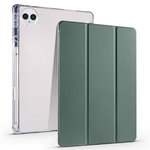 MUDASANQI Smart Case kompatibel mit Huawei Matepad Pro 12,2 Zoll (2024) Hülle mit automatischer Wake/Sleep-Funktion, TPU Slim Cover mit Stifthalter, stoßfeste Abdeckung mit transparenter Rückschale von MUDASANQI