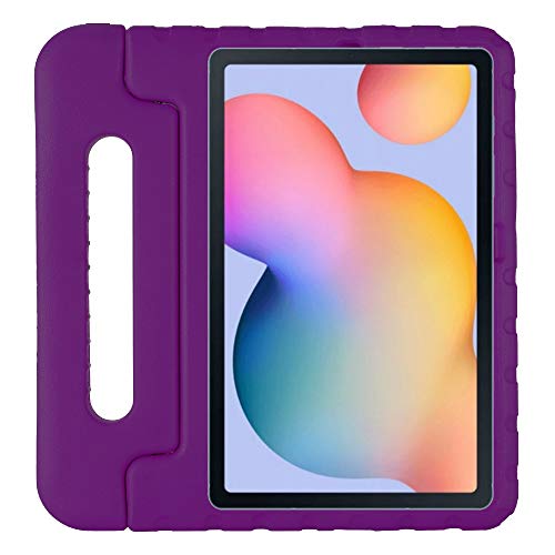 Schutzhülle für Samsung Galaxy Tab S6 Lite 10,4 Zoll 2024/2022/2020 (SM-P620/P610/P615), stoßfest, wandelbarer Griff, Ständer, leicht, Kinderhülle für Samsung Galaxy S6 Lite Tablet, Violett von MUDASANQI